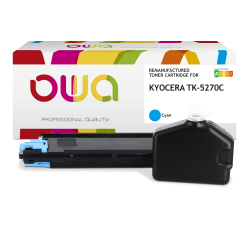 Toner remanufacturé OWA - standard - pour KYOCERA TK-5270 C