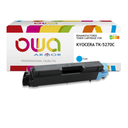 Toner remanufacturé OWA - standard - pour KYOCERA TK-5270 C