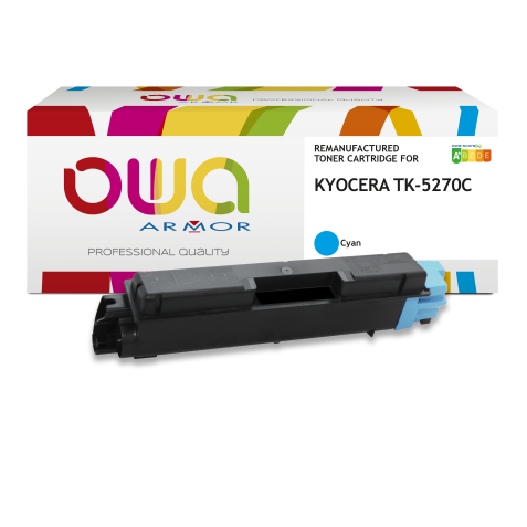 Toner remanufacturé OWA - standard - pour KYOCERA TK-5270 C