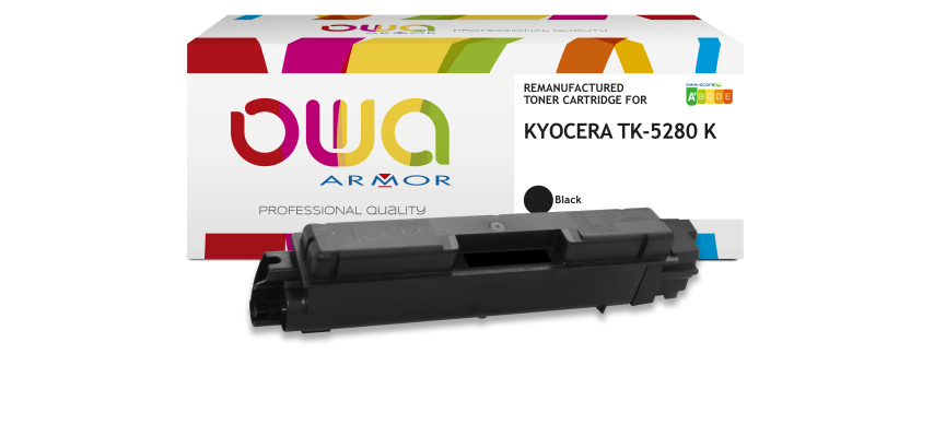 Toner remanufacturé OWA - haute capacité - Noir - pour KYOCERA TK-5280K