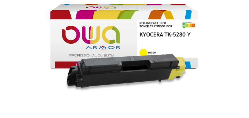 Toner remanufacturé OWA - haute capacité - pour KYOCERA TK-5280C