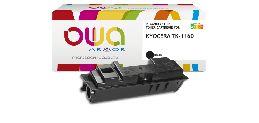 Toner remanufacturé OWA - standard - Noir - pour KYOCERA TK-1160