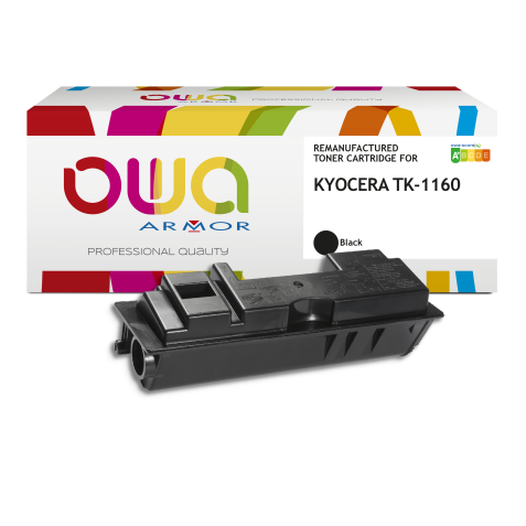 Toner remanufacturé OWA - standard - Noir - pour KYOCERA TK-1160