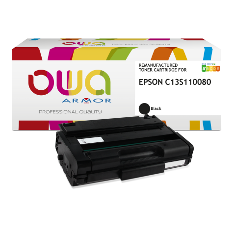 Toner remanufacturé OWA - standard - Noir - pour EPSON C13S110080