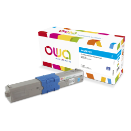 EN_Toner remanufacturé OWA - standard - Cyan - pour OKI 46508715