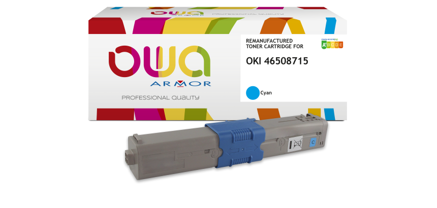 Toner remanufacturé OWA - standard - pour OKI 46508715