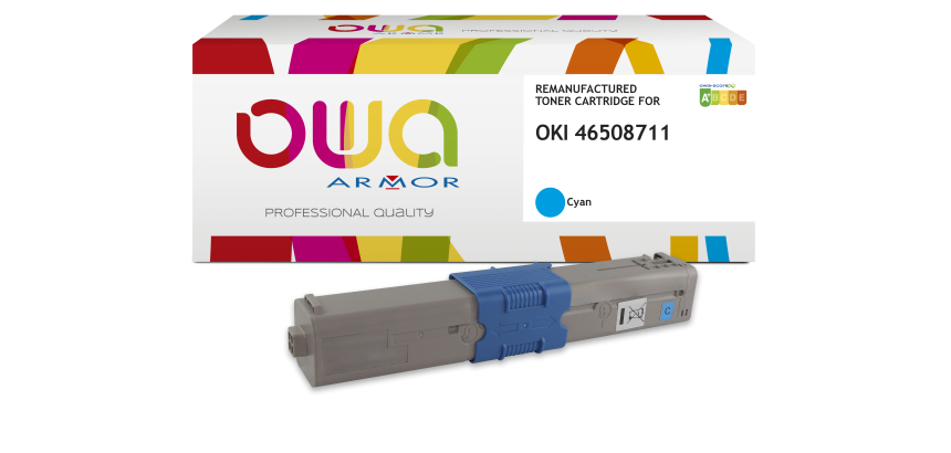 Toner remanufacturé OWA - haute capacité - pour OKI 46508711