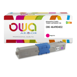 Toner remanufacturé OWA - standard - Magenta - pour OKI 46490402