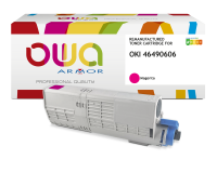 Toner remanufacturé OWA - haute capacité - pour OKI 46490605
