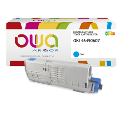 Toner remanufacturé OWA - haute capacité - pour OKI 46490605