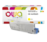 Toner remanufacturé OWA - haute capacité - pour OKI 46490605
