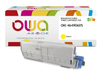Toner remanufacturé OWA - haute capacité - pour OKI 46490605