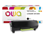Toner remanufacturé OWA - standard - Noir - pour LEXMARK 56F2000