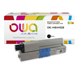 EN_Toner remanufacturé OWA - standard - Noir - pour OKI 44844508