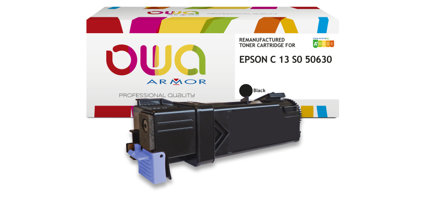 Toner remanufacturé OWA - standard - Noir - pour EPSON C13S050630