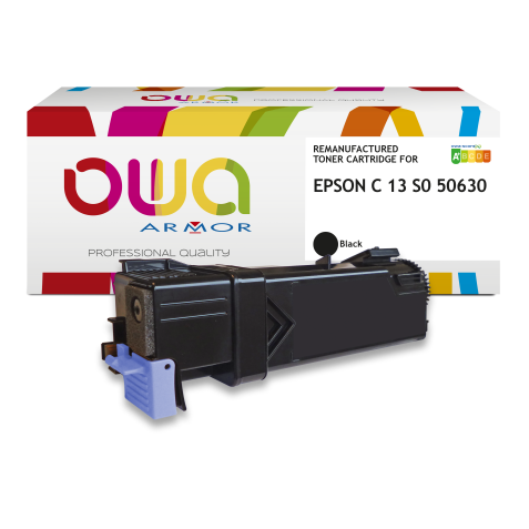 Toner remanufacturé OWA - standard - Noir - pour EPSON C13S050630