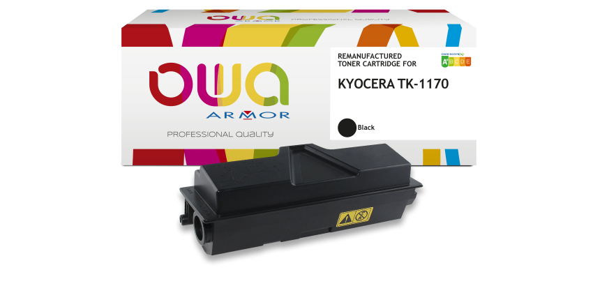 Toner remanufacturé OWA - standard - Noir - pour KYOCERA TK-1170