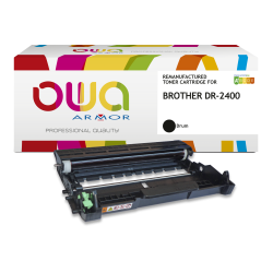 EN_Tambour remanufacturé OWA - standard - Noir - pour BROTHER DR-2400