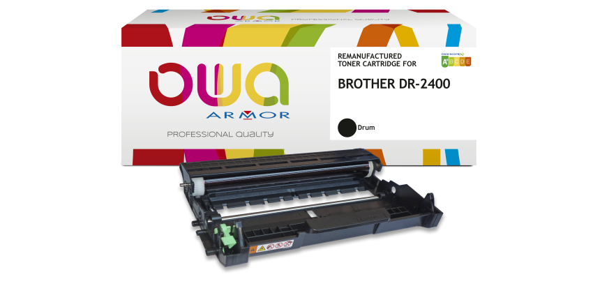 Tambour remanufacturé OWA - standard - Noir - pour BROTHER DR-2400