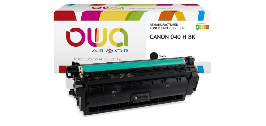 Toner remanufacturé OWA - haute capacité - Noir - pour CANON 040 HBK