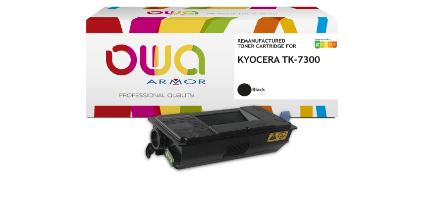 Toner remanufacturé OWA - standard - Noir - pour KYOCERA TK-7300