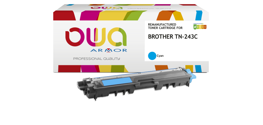 Toner remanufacturé OWA - standard - pour BROTHER TN-243Y