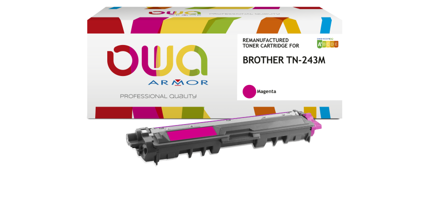 Toner remanufacturé OWA - standard - pour BROTHER TN-243Y