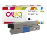 Toner remanufacturé OWA - standard - Noir - pour OKI 46471104