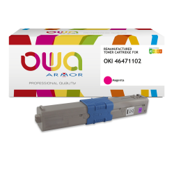 Toner remanufacturé OWA - standard - Magenta - pour OKI 46471102