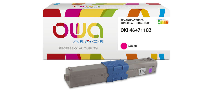 Toner remanufacturé OWA - standard - pour OKI 46471102