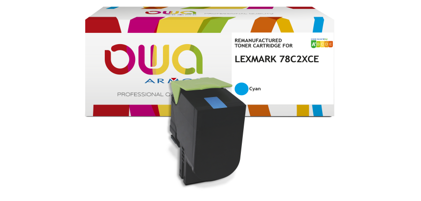 Toner remanufacturé OWA - haute capacité - pour LEXMARK 78C2XYE