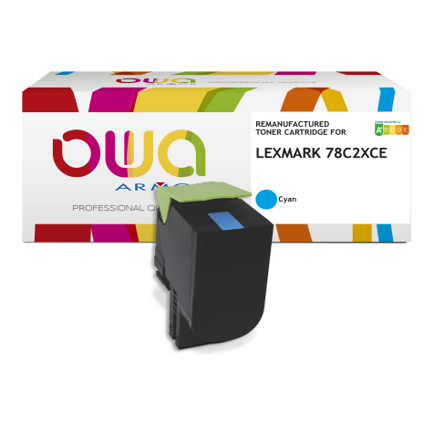 Toner remanufacturé OWA - haute capacité - pour LEXMARK 78C2XCE