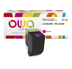 Toner remanufacturé OWA - haute capacité - pour LEXMARK 78C2XYE