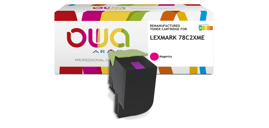 Toner remanufacturé OWA - haute capacité - pour LEXMARK 78C2XYE