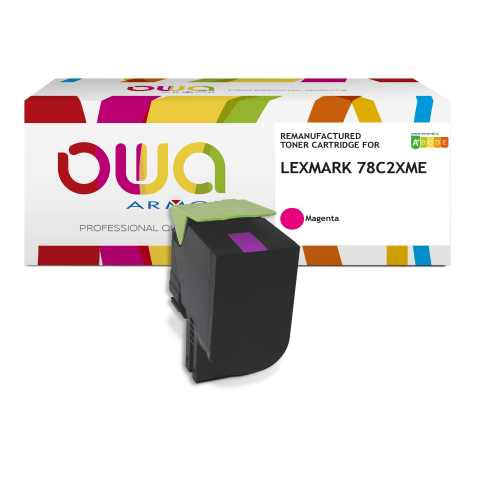 Toner remanufacturé OWA - haute capacité - pour LEXMARK 78C2XCE