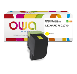 Toner remanufacturé OWA - standard - pour LEXMARK 78C20C0