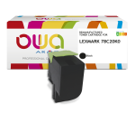 Toner remanufacturé OWA - standard - Noir - pour LEXMARK 78C20K0