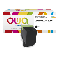 Toner remanufacturé OWA - standard - Noir - pour LEXMARK 78C20K0