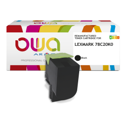 DE_Toner remanufacturé OWA - standard - Noir - pour LEXMARK 78C20K0