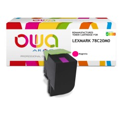 Toner remanufacturé OWA - standard - pour LEXMARK 78C20C0