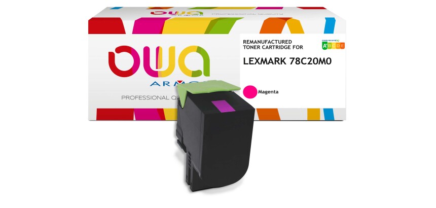 Toner remanufacturé OWA - standard - pour LEXMARK 78C20C0