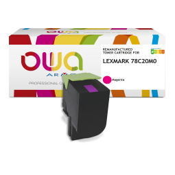 Toner remanufacturé OWA - standard - pour LEXMARK 78C20M0