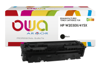 EN_Toner remanufacturé OWA - haute capacité - Noir - pour HP W2030X