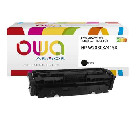 Toner remanufacturé OWA - haute capacité - Noir - pour HP W2030X