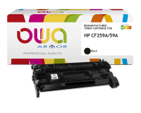Toner remanufacturé OWA schwarz, kompatibel mit HP CF259A für Laserdrucker