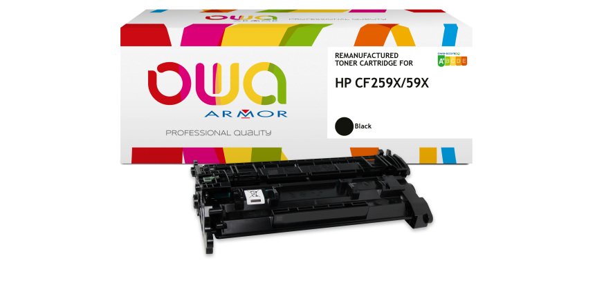 Toner remanufacturé OWA - haute capacité - Noir - pour HP CF259X