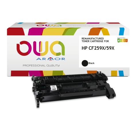 Toner remanufacturé OWA - haute capacité - Noir - pour HP CF259X