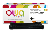 Toner remanufacturé OWA - standard - Noir - pour HP W2000A