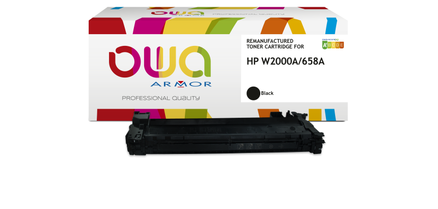 Toner remanufacturé OWA - standard - Noir - pour HP W2000A