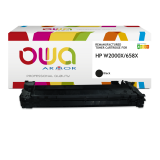 Toner remanufacturé OWA - haute capacité - Noir - pour HP W2000X